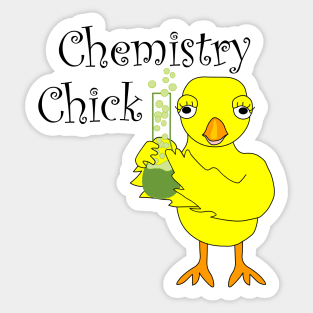 Chemistry Chick Text Sticker